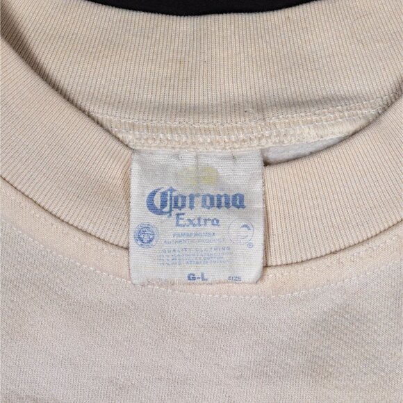 Vintage Corona Extra Cancun Sweatshirt Large Distressed - Picture 4 of 6